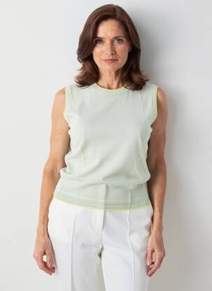 Top croială cambrată fără mâneci verde GERRY WEBER femeie