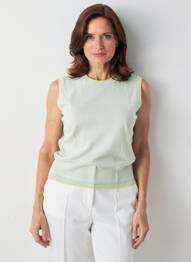 Top croială cambrată fără mâneci verde GERRY WEBER femme
