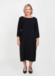 Rochie midi mâneci 3/4 mâneci 3/4 negru GERRY WEBER femme