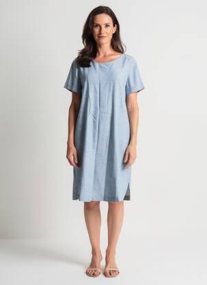 Rochie midi mâneci scurte mâneci scurte albastru GERRY WEBER femeie