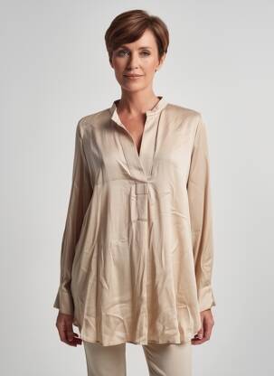 Tunică mâneci lungi guler în v bej GERRY WEBER femeie