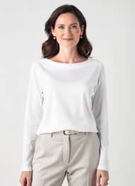 Tricou mâneci lungi mâneci lungi bej FRANK WALDER femme