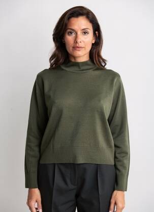Pulover elasticitate mâneci lungi verde ESCORPION femeie