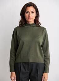 Pulover elasticitate mâneci lungi verde ESCORPION femme