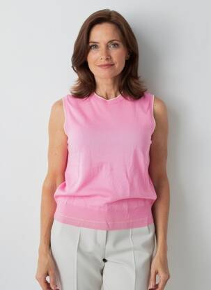 Pulover elasticitate fără mâneci roz GERRY WEBER femeie