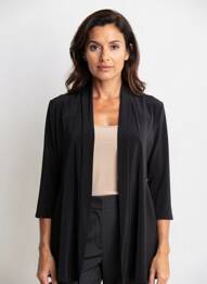 Vestă cu mâneci lungi mâneci 3/4 negru JOSEPH RIBKOFF femme