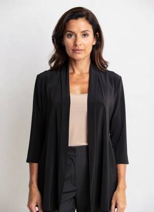 Vestă cu mâneci lungi mâneci 3/4 negru JOSEPH RIBKOFF femme