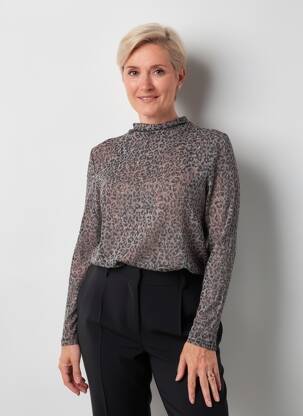 Top elasticitate mâneci lungi gri GERRY WEBER femeie