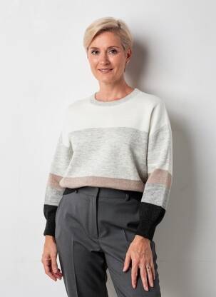 Pulover elasticitate mâneci lungi gri GERRY WEBER femeie