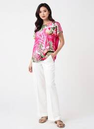 Tricou elasticitate mâneci scurte roz GERRY WEBER femme