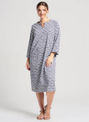 Rochie midi mâneci 3/4 mâneci 3/4 albastru FRANK WRIGHT femeie