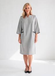 Rochie midi mâneci 3/4 mâneci 3/4 negru FRANK WALDER femme