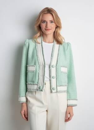 Jachete elegante buzunare verde ESSENTIEL ANTWERP femeie