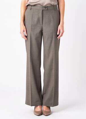 Pantalon drept talie cu cleme gri ATELIER GARDEUR femeie