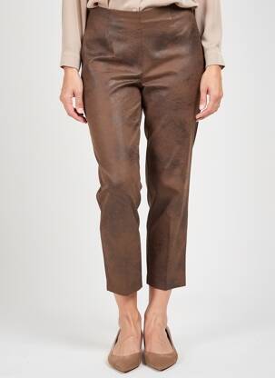 Pantalon 7/8 elasticitate mărime normală maro FRANK WALDER femeie