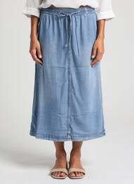 Fustă midi croială evazată albastru GERRY WEBER femme