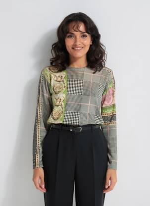 Pulover croială cambrată mâneci lungi negru JEI'S BY LETIZIA DENARO femeie