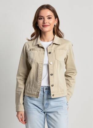 Jachete casual buzunare bej ZAC & ZOE femeie