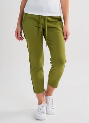 Pantalon 7/8 talie elastică verde VANILLA femeie