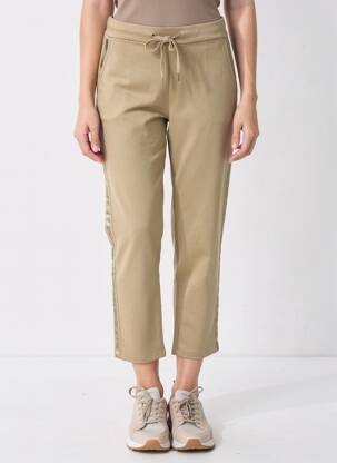 Pantalon 7/8 talie elastică maro VANILLA femeie