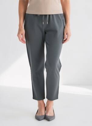 Pantalon 7/8 talie elastică gri VANILLA femeie