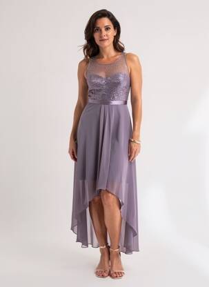 Rochie lungă fără mâneci fără mâneci violet VERA MONT femeie