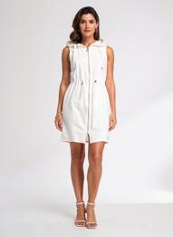 Rochie scurtă fără mâneci fără mâneci alb LIU JO femme