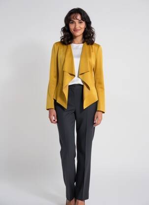 Jachete elegante guler în v galben BETTY BARCLAY femeie