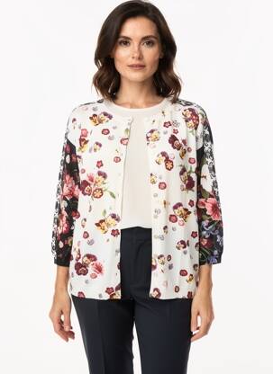 Vestă cu mâneci lungi mâneci 3/4 alb JEI'S BY LETIZIA DENARO femme