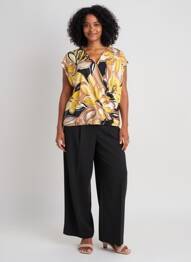 Top țesătură jersey mâneci scurte galben BETTY BARCLAY femme