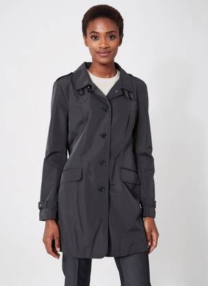Trench buzunare fără glugă negru BETTY BARCLAY femme