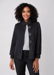 Jachete casual croială cambrată negru JOSEPH RIBKOFF femme