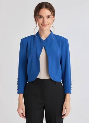 Bolero guler rotund albastru JOSEPH RIBKOFF femeie