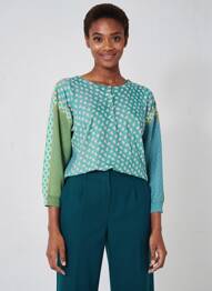 Pulover guler rotund mâneci lungi verde JEI'S BY LETIZIA DENARO femme