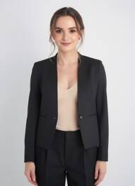 Jachete casual finisaj interior dublat negru MAZAO femme
