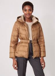 Geacă matlasată buzunare fără glugă maro MAX MARA femme