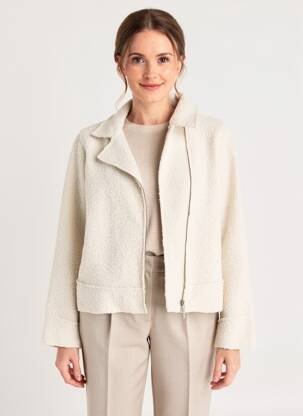 Jachete casual guler tip costum bej LE SINGE DE JULIE femeie