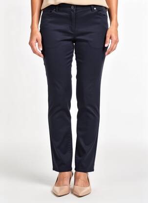 Pantalon slim țesătură poplin mărime normală albastru GERRY WEBER femeie