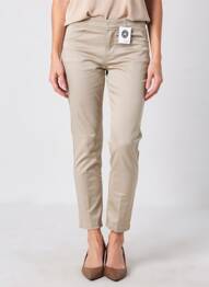 Jegging țesătură poplin mărime normală bej EAST DRIVE femeie