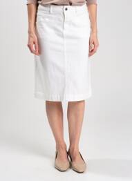 Fustă midi croială dreaptă alb GERARD DAREL femeie