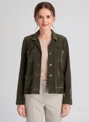 Sacou buzunare verde MAJESTIC FILATURES femeie