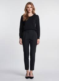 Pulover elasticitate mâneci lungi negru KING LOUIE femme