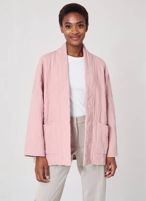 Jachete kimono mâneci lungi roz DANEFAE femeie