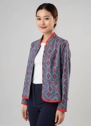 Jachete casual croială cambrată albastru BLUTSGESCHWISTER femeie