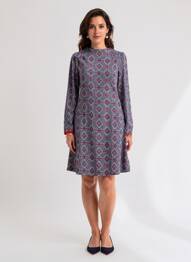 Rochie scurtă mâneci lungi mâneci lungi albastru BLUTSGESCHWISTER femme