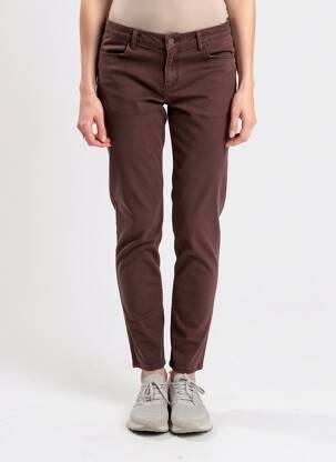 Pantalon slim elasticitate mărime normală maro KANOPE femeie