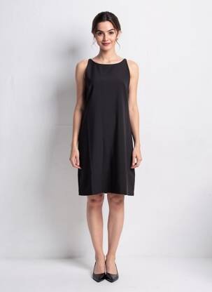 Rochie midi fără mâneci fără mâneci negru SCHOOL RAG femeie