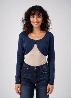 Bolero guler rotund albastru BLEND femeie