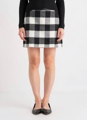 Fustă scurtă croială dreaptă negru TOMMY HILFIGER femeie
