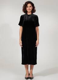 Rochie pulover elasticitate mâneci scurte negru COMPTOIR DES COTONNIERS femeie